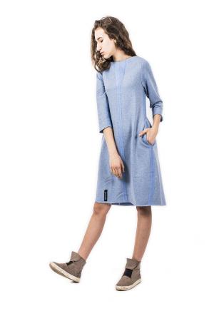 Платье  - голубой  цвет