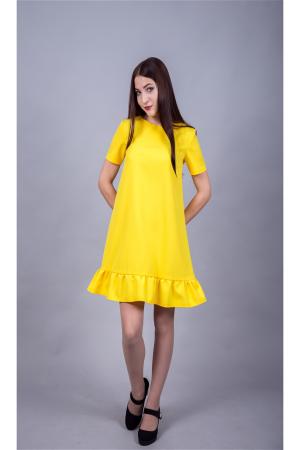 Платье  - желтый  цвет