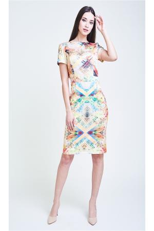 Платье  - оранжевый  цвет