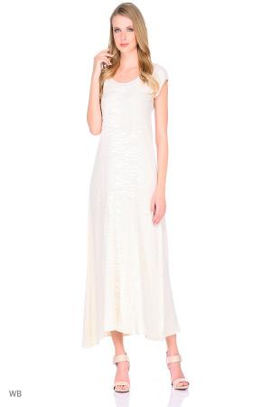 Платье  - бежевый  цвет