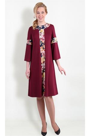Платье  - Бордовый цвет