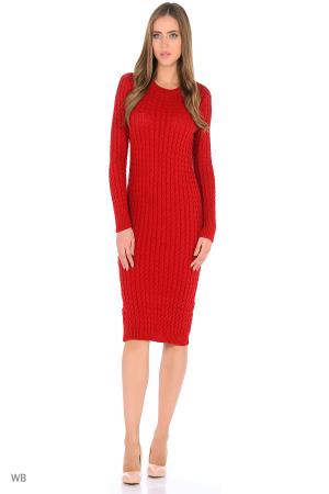 Платье  - красный  цвет