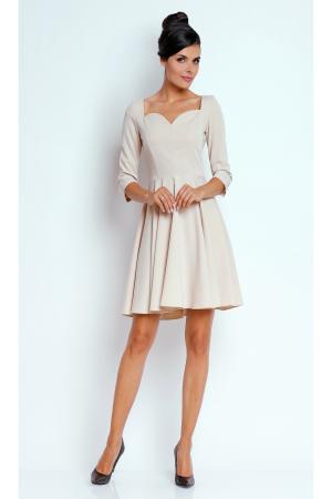 Платье  - бежевый  цвет