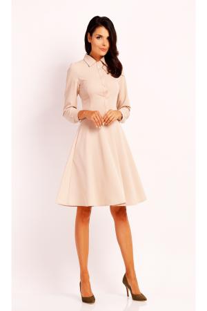 Платье  - бежевый  цвет