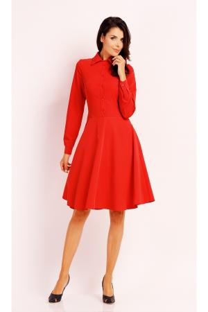 Платье  - красный  цвет