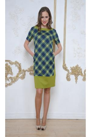 Платье  - оливковый  цвет