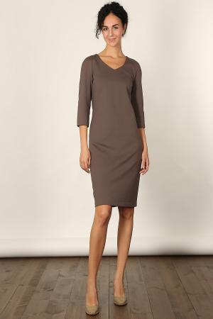 Платье  - темно-бежевый  цвет