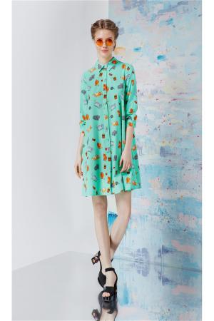 Платье  - салатовый  цвет