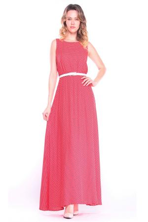Платье  - красный  цвет