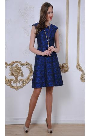 Платье  - синий  цвет