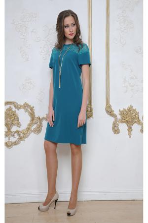 Платье  - морская волна  цвет