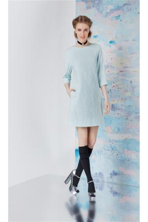 Платье  - серо-зеленый  цвет