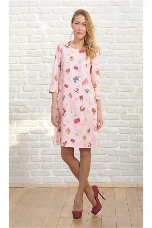 Платье  - розовый  цвет