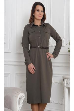 Платье  - хаки  цвет
