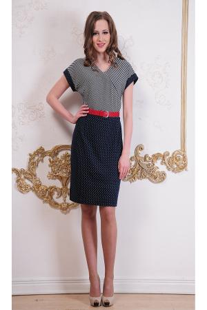 Платье  - синий  цвет