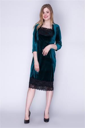 Платье  - зеленый  цвет
