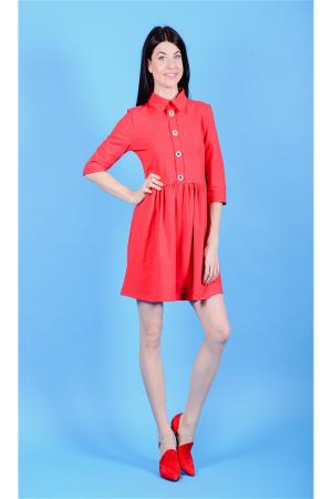 Платье  - красный  цвет