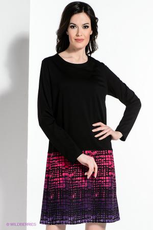 Платье  - черный, фиолетовый, фуксия  цвет