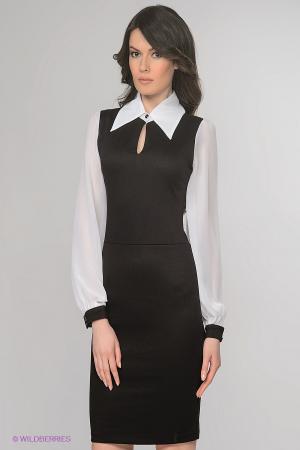 Платье  - черный, белый  цвет