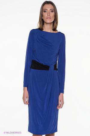 Платье  - синий, черный  цвет