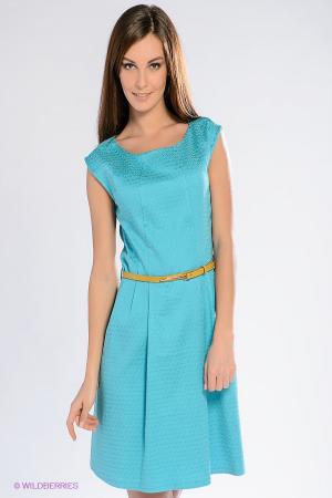 Платье  - голубой  цвет