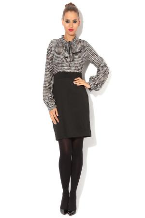 Платье  - черный, серый, белый  цвет