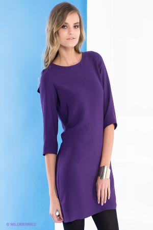 Платье  - фиолетовый, черный  цвет