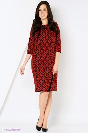 Платье  - темно-красный  цвет