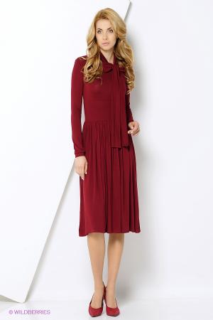 Платье  - Бордовый цвет