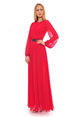 Платье  - красный  цвет