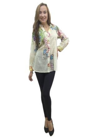 Блуза  - желтый, зеленый, красный  цвет