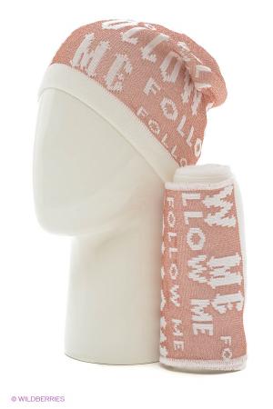 Комплект из шапки и шарфа  - черный цвет