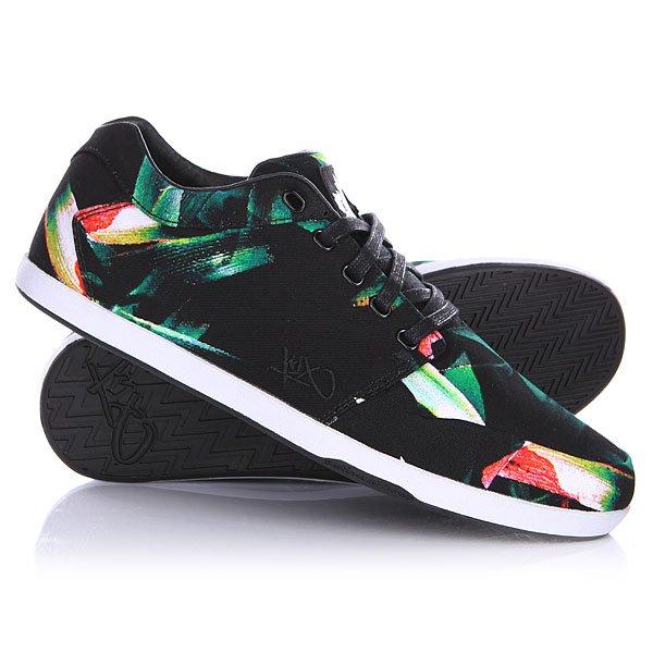 Кеды  - черный,зеленый цвет