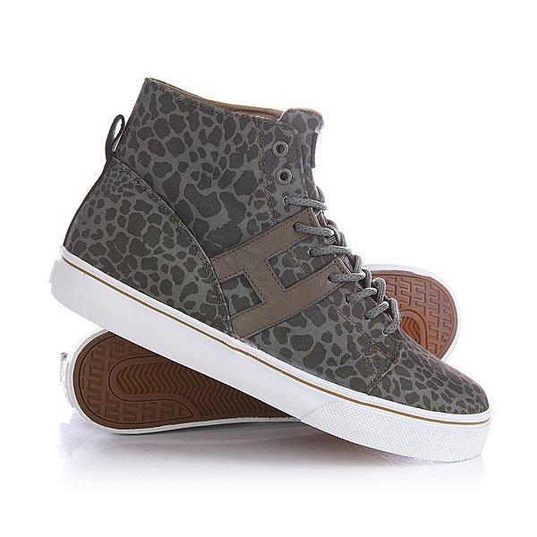 Кеды  - зеленый,коричневый цвет