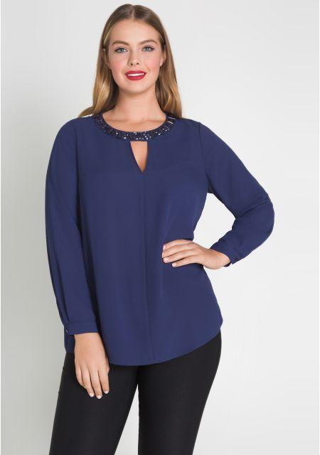 Блузка  - синий цвет