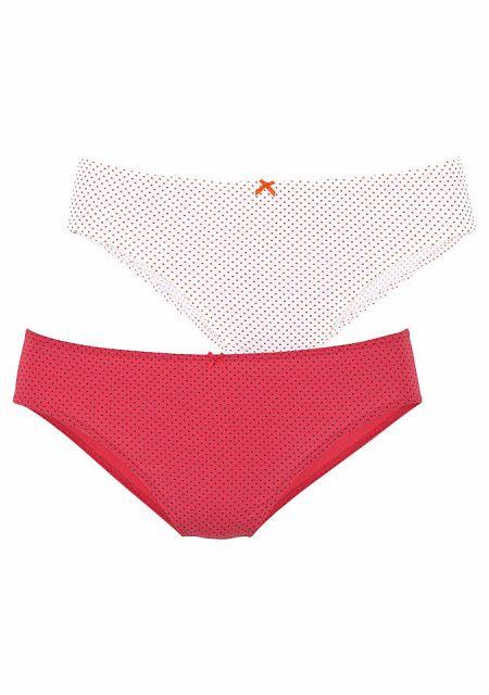 Трусики  - красный+белый, темно-синий + белый цвет