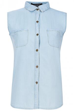 Блузка из денима Блузка La reine blanche