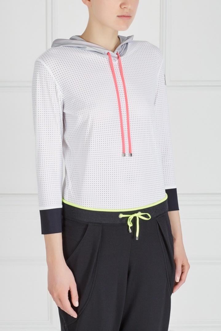 Худи  - белый, серебряный цвет