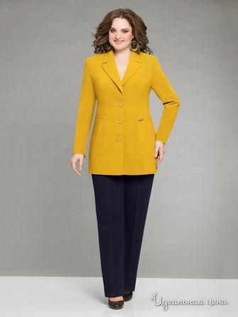 Костюм  - горчичный, темно-синий цвет