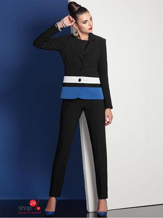 Костюм  - черный, белый, синий цвет