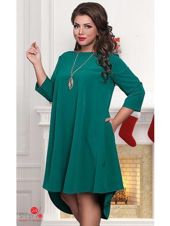 Платье  - темно-зеленый цвет