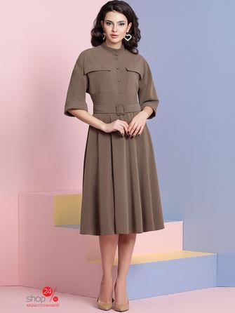 Платье  - коричневый цвет