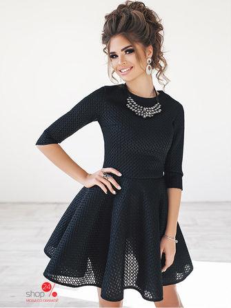 Платье  - черный цвет