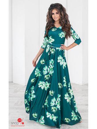 Платье  - зеленый цвет