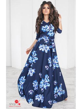 Платье  - синий цвет