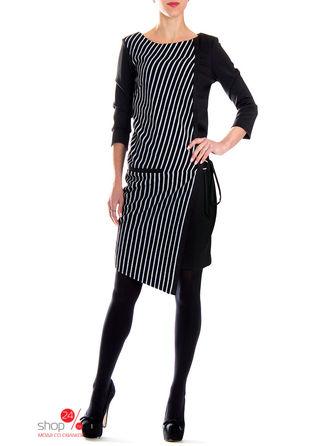 Платье  - черный, белый цвет