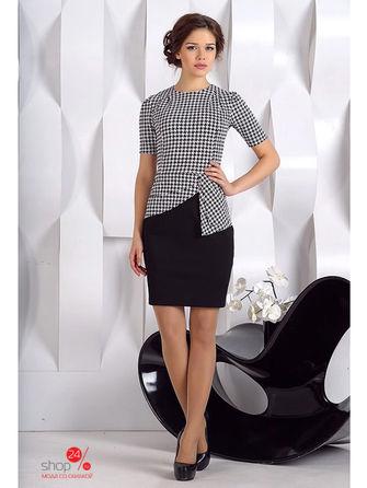 Платье  - черный, белый цвет