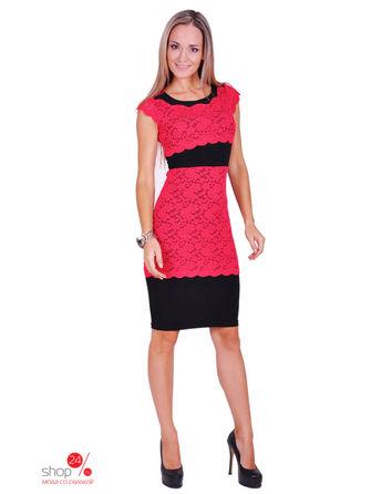 Платье  - черный, красный цвет