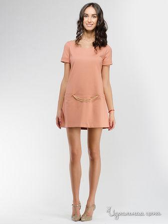 Платье  - коралловый цвет