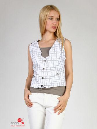 Жилет  - белый цвет